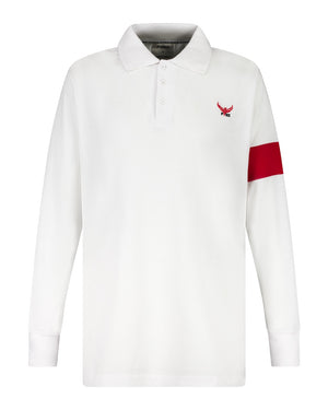 White and Red Fishing Shirt Front 1